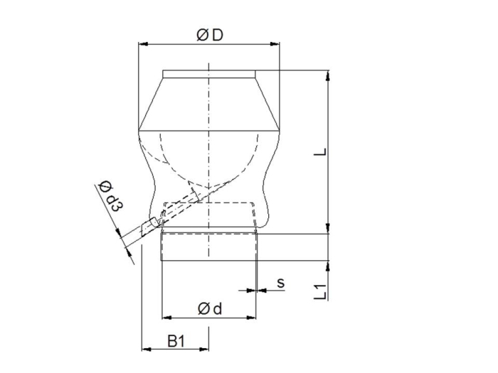 Deflector hoods, socket connection 