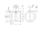 Volume control dampers tightly continuous adjustment with console for servomotor or electric or pneumatic actuator, flanges on both sides, DIN 1946-4