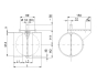 Drosselklappen standard mit Konsole für Stellmotor für elektrischen und pneumatischen Betrieb