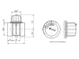 Volume control dampers standard continuous adjustment (man. operation), socket connection with graduated collar