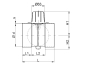 Volume control dampers standard in increments (man. operation), socket connection 