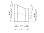 Reducers asymmetrical 1000/500 to 1400/1250 MM