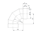 Segmented bends 90° (in segments)